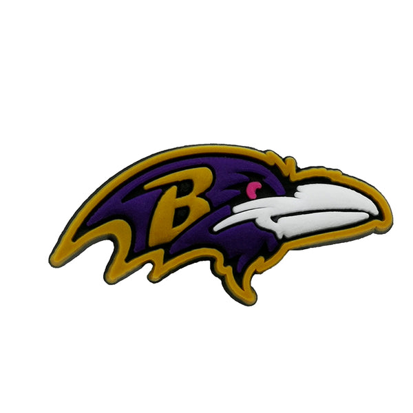Croc Charm- Baltimore Ravens